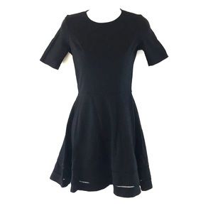Women Black Short Sleeves  Dress Bar 3 Size S/P